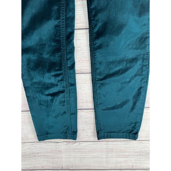 We‎ the Free People Velvet Tapered Leg Pants Women's Size 27 Green - Picture 5 of 10